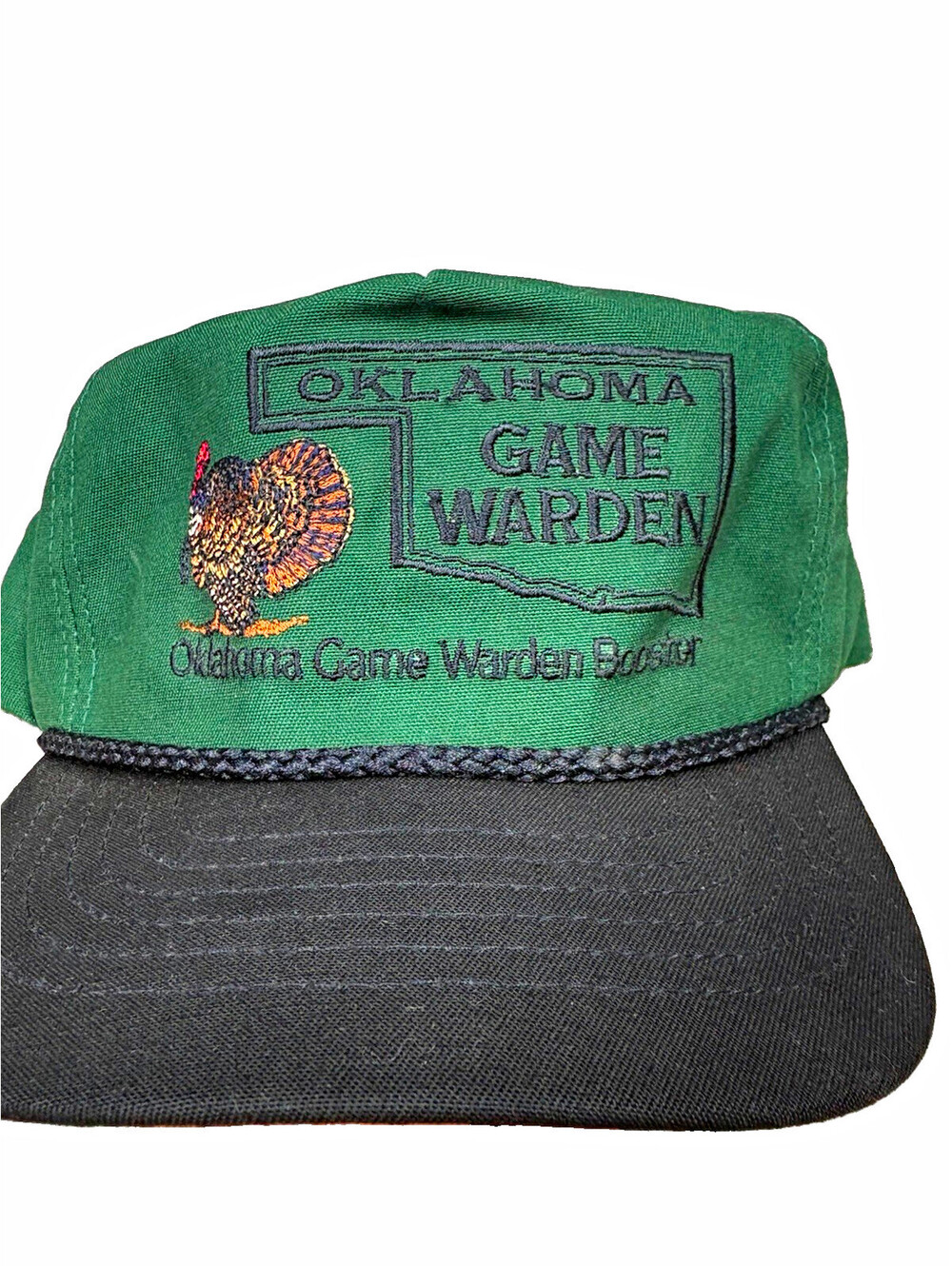 Oklahoma Game Warden Green/Black Adjustable Baseball Cap Hat Unisex Outdoors